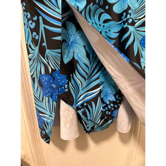 Grace Karin V-neck Tummy Control One Piece Swimdress Swimsuit NWT Size M - Picture 5 of 10